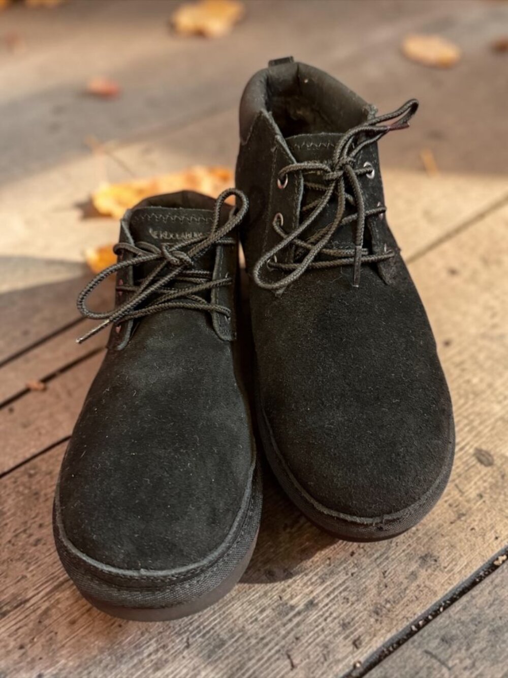 Women's Black Suede Advay Chukka Boot Sz 7